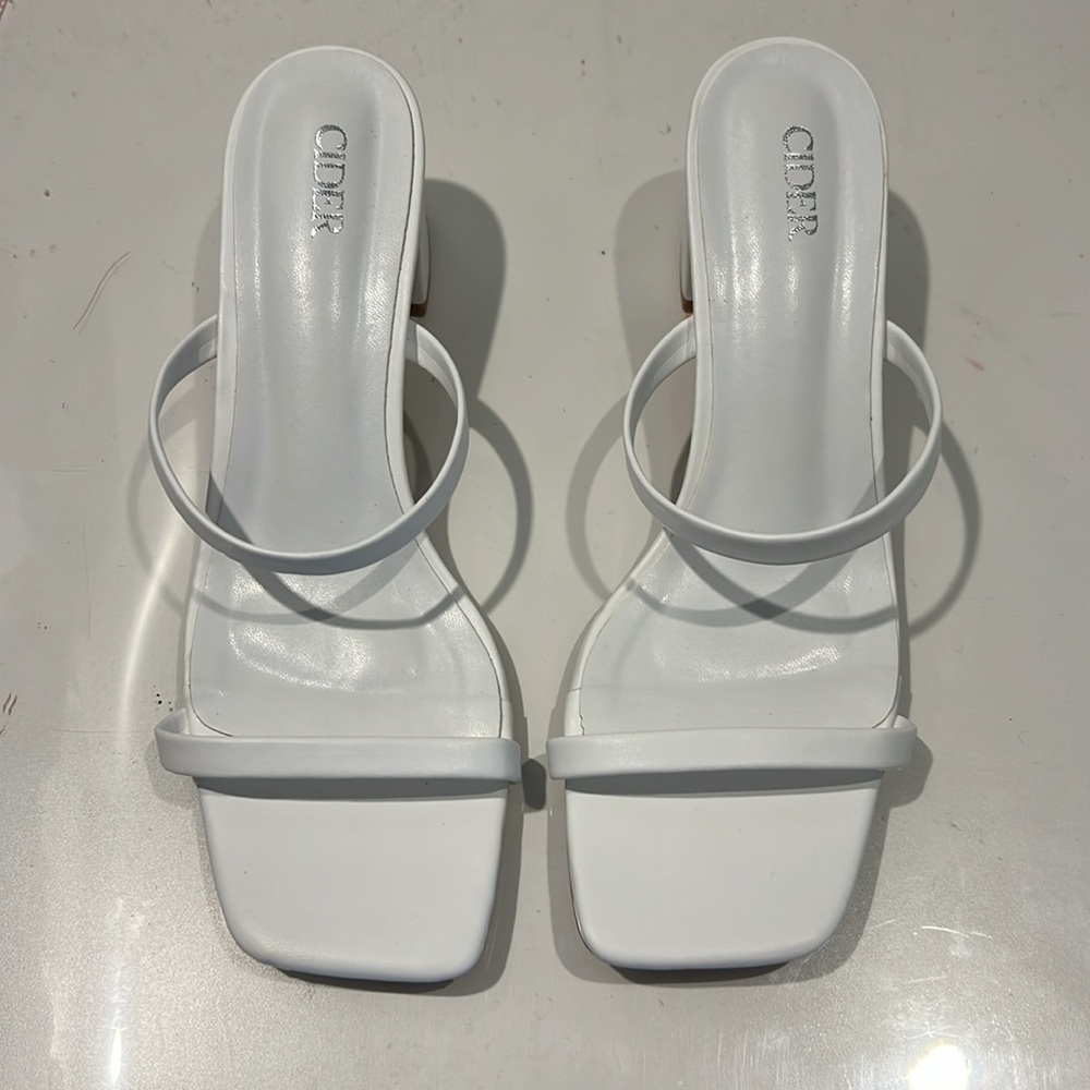 White Cider Heels
